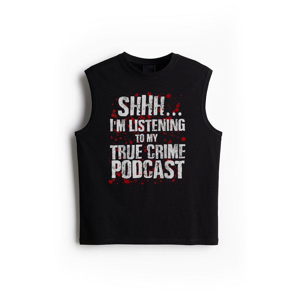 Funny Murderino Shirt Obsessed Junkie True Crime Podcast Tank Top