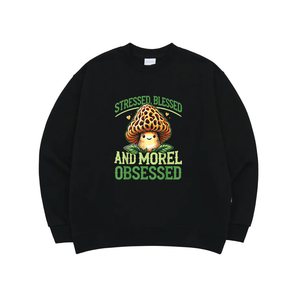 Funny Mushroom Lover Morel Hunting Morel Obsessed Sweatshirt