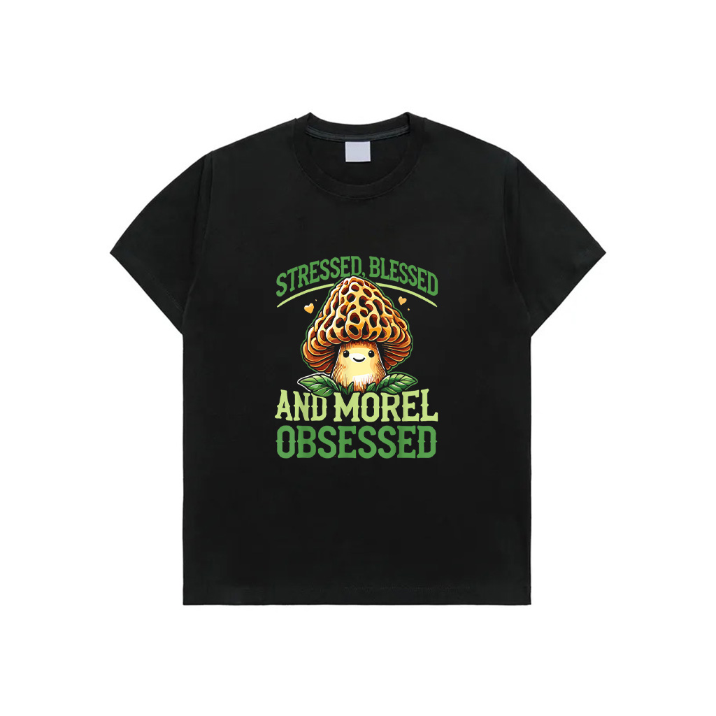 Funny Mushroom Lover Morel Hunting Morel Obsessed T-Shirt