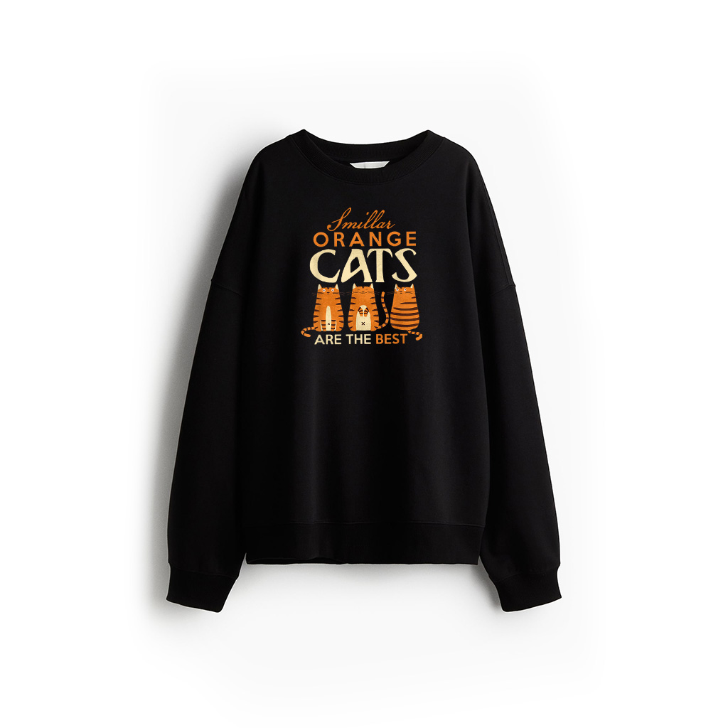 Funny Orange Cats Are The Best Cat Mom Sweatshirt