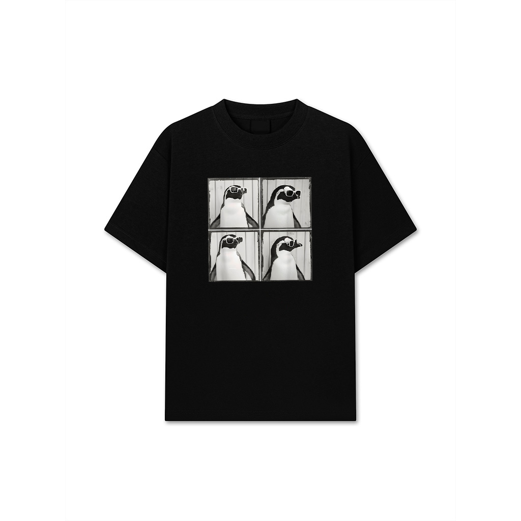 Funny Penguin Wearing Sunglasses Retro Penguin Lover T-Shirt