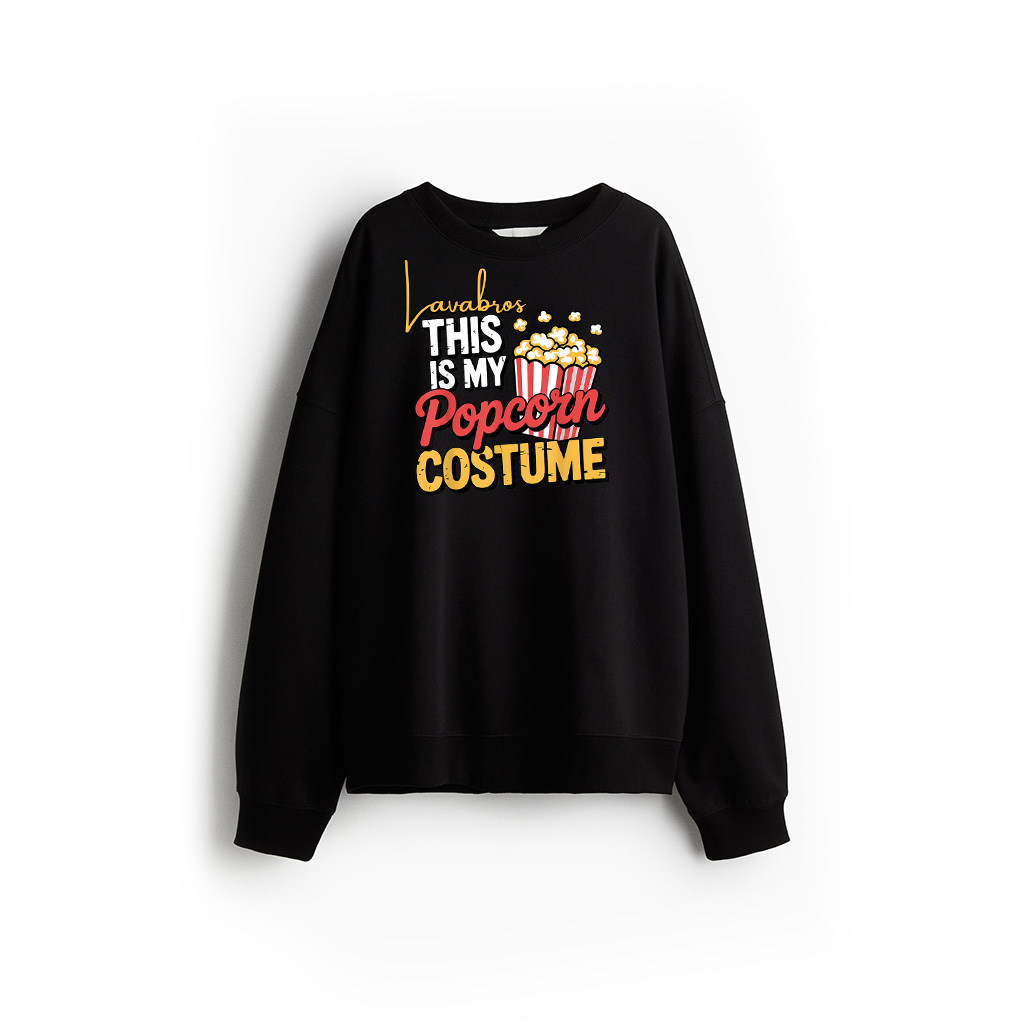 Funny Popcorn Costume For Men Women Popcorn Lover Pop Corn Sweatshirt
