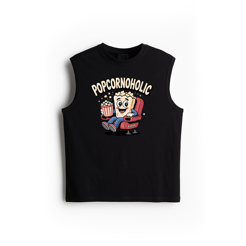 Funny Popcorn Themed Popcorn Lover Tank Top