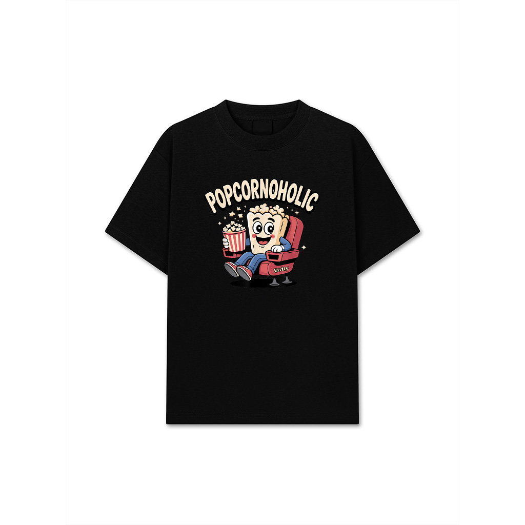 Funny Popcorn Themed Popcorn Lover T-Shirt