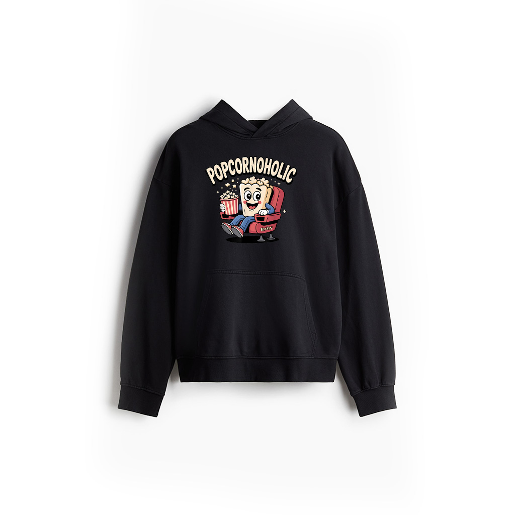 Funny Popcorn Themed Popcorn Lover Hoodie