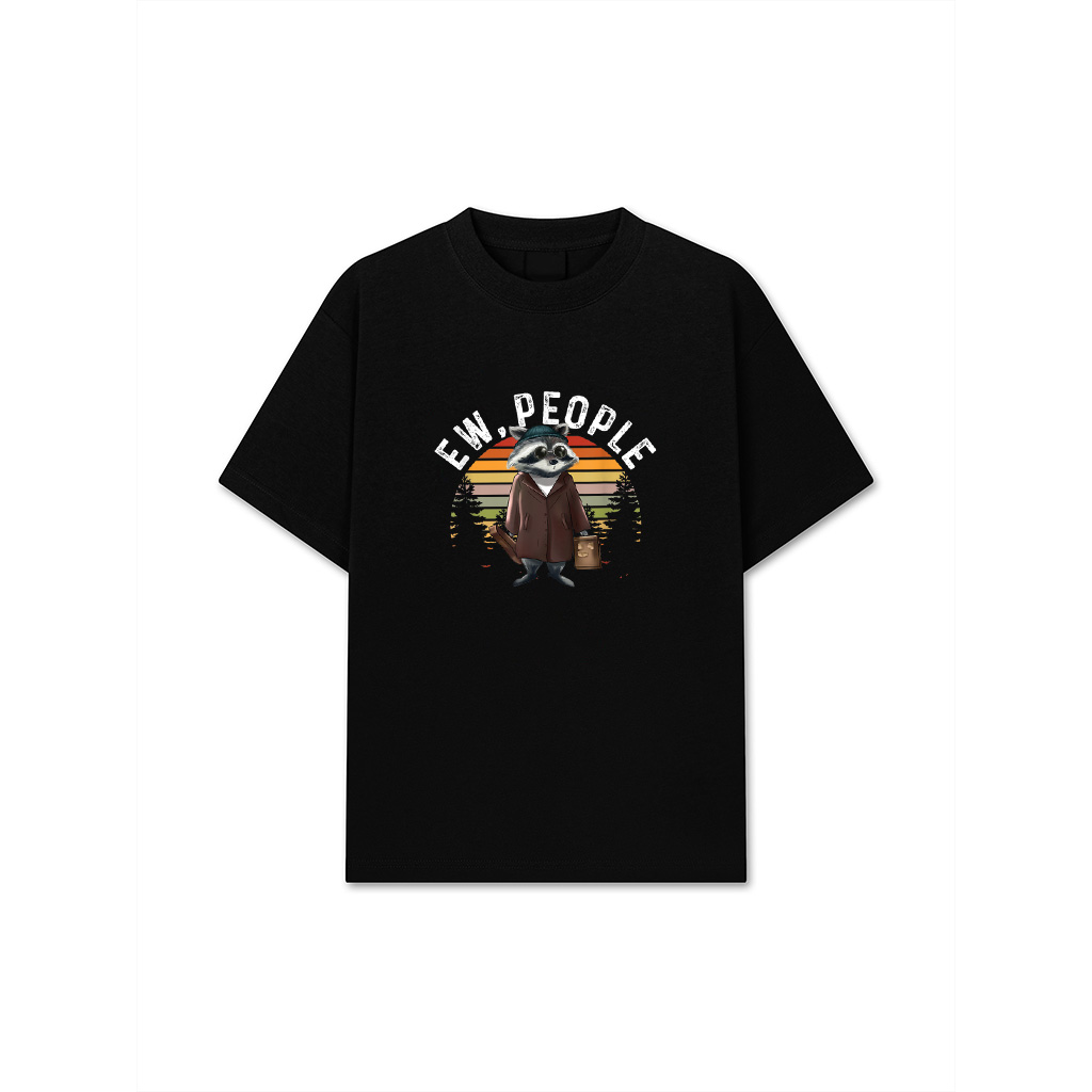Funny Retro Ew People  Vintage Raccoon Forest Racoon T-Shirt