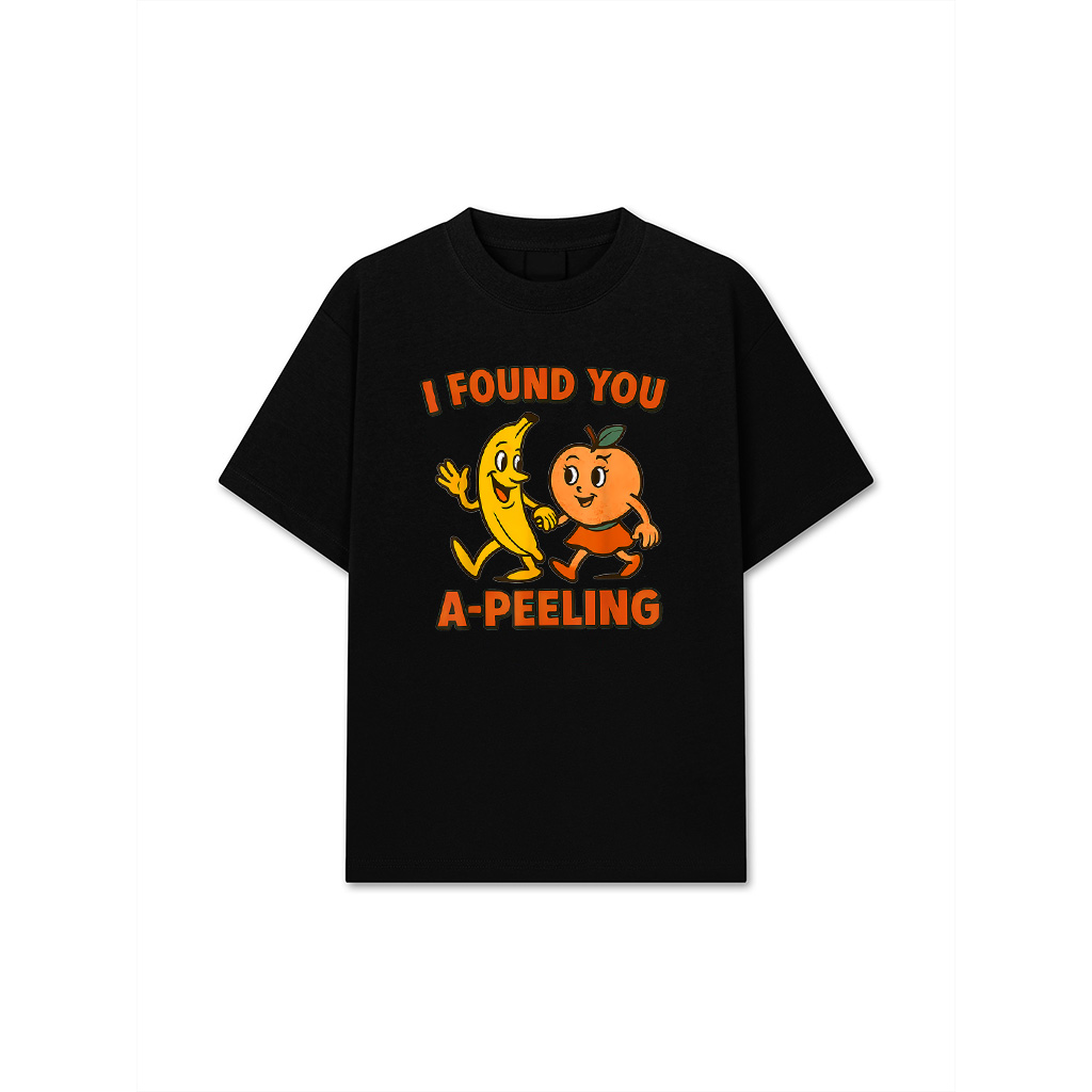 Funny Retro Fruit Couple Pun Vintage Style Design T-Shirt