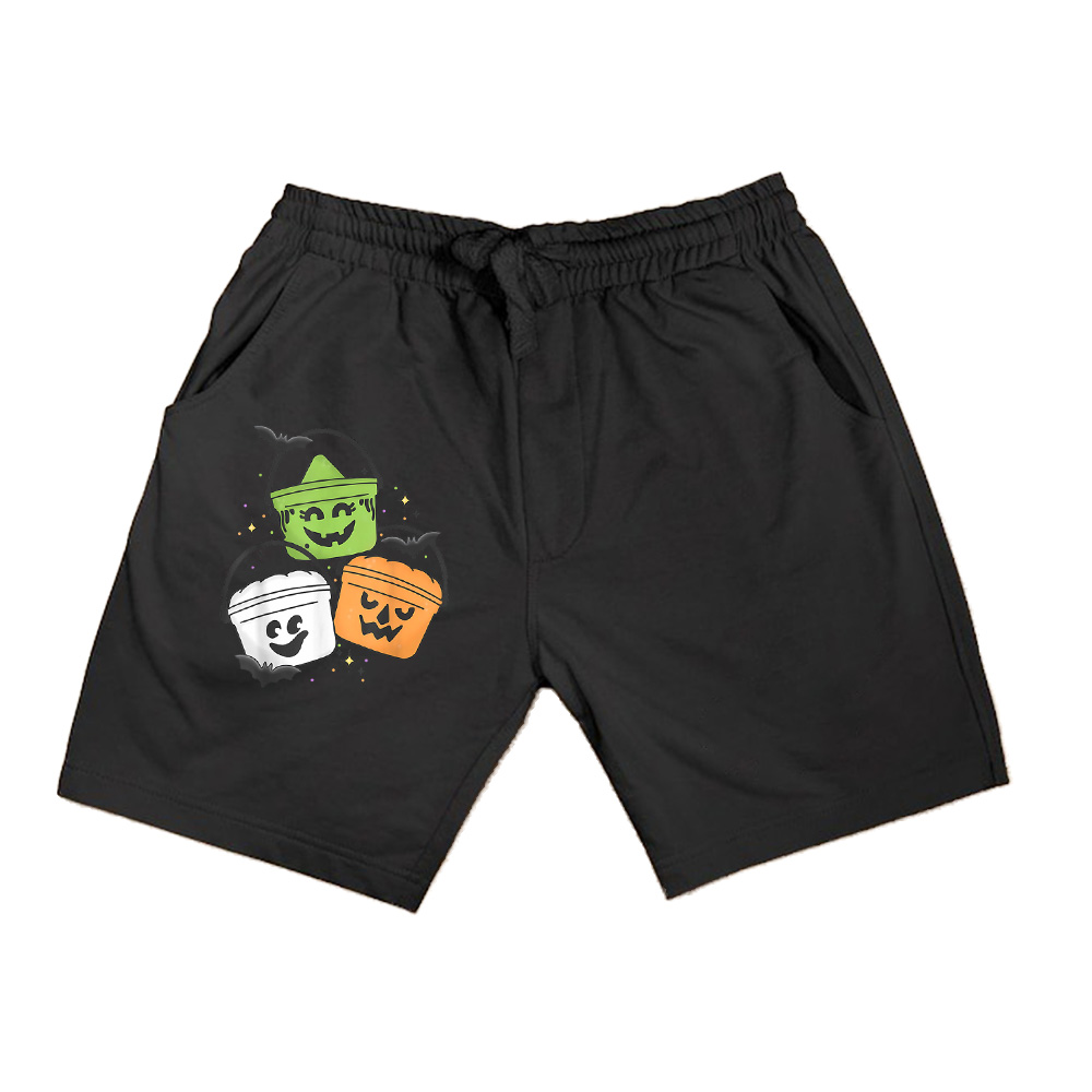 Funny Retro Vintage Spooky Chicken Nuggets Pumpkin Halloween Shorts
