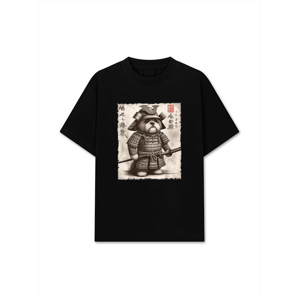 Funny Shih Tzu Dog Samurai T-Shirt