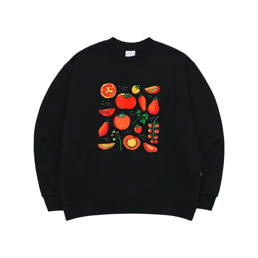 Funny Tomato Pun Hand Draw Tomatoes Watercolor Summer Foodie Sweatshirt