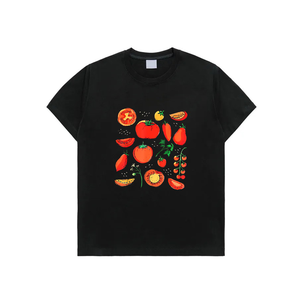 Funny Tomato Pun Hand Draw Tomatoes Watercolor Summer Foodie T-Shirt