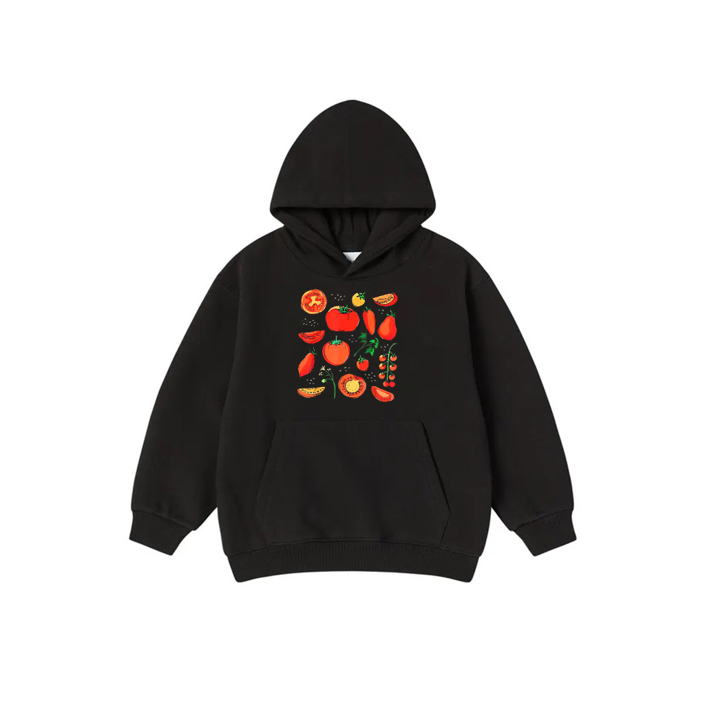 Funny Tomato Pun Hand Draw Tomatoes Watercolor Summer Foodie Hoodie
