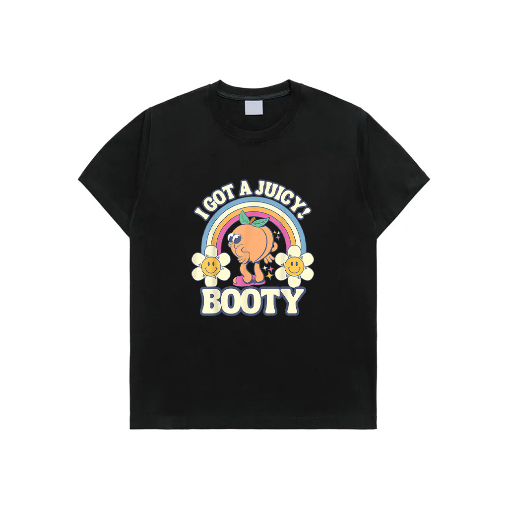 Funny Vintage I Got A Juicy Booty Peach Adult Humor T-Shirt