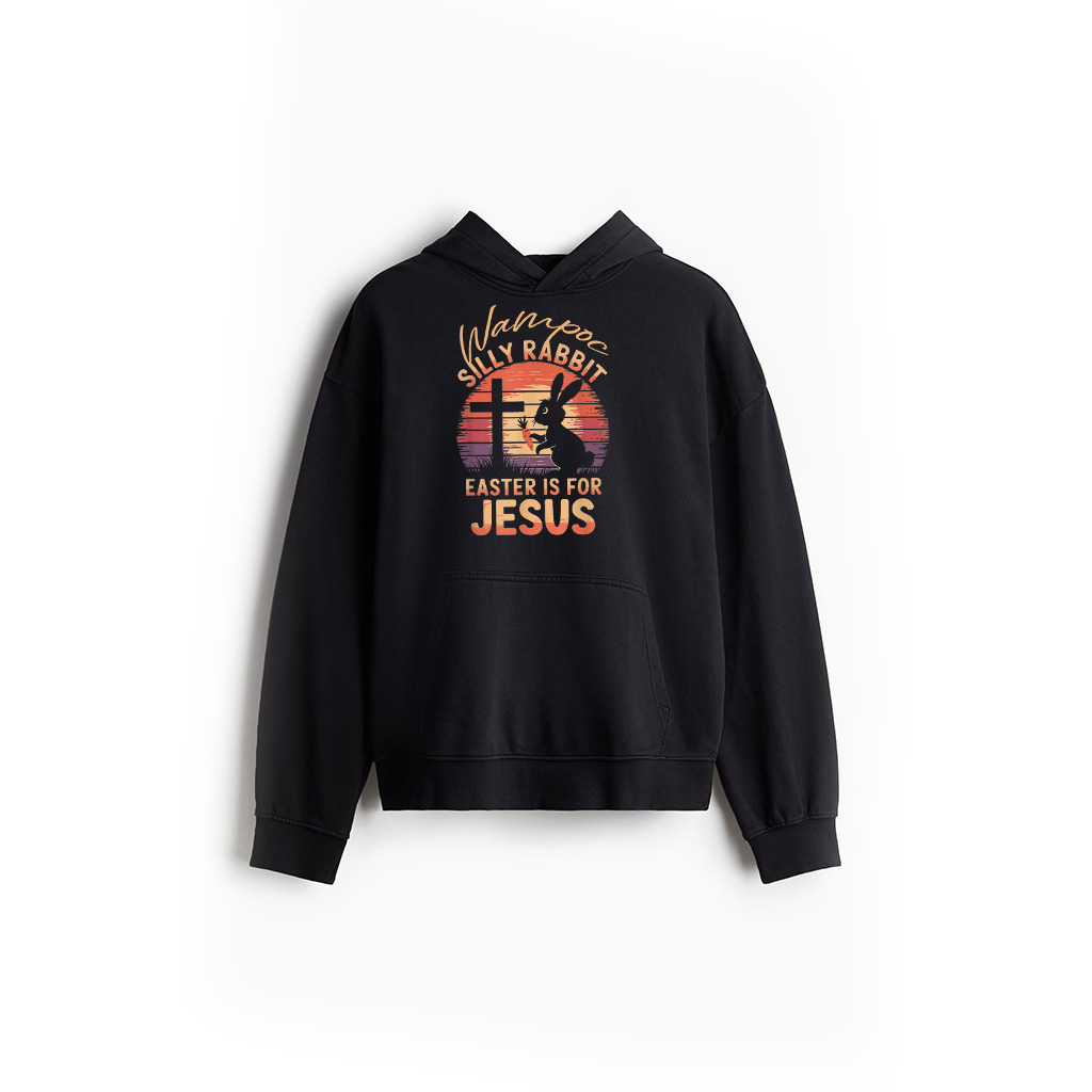 Funny Vintage Silly Rabbit Easter Is For Jesus Easter Hoodie