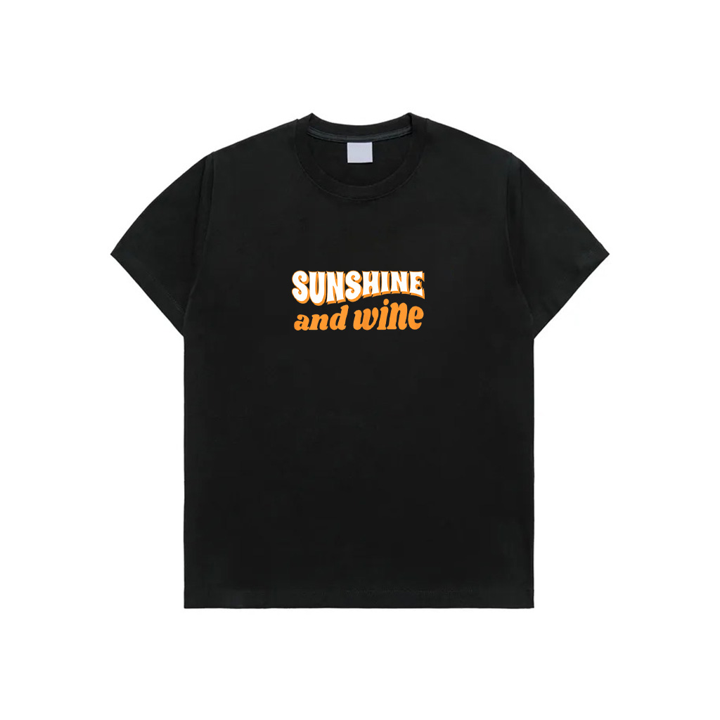 Funny Wine Sunshine Vintage Retro Drinking T-Shirt
