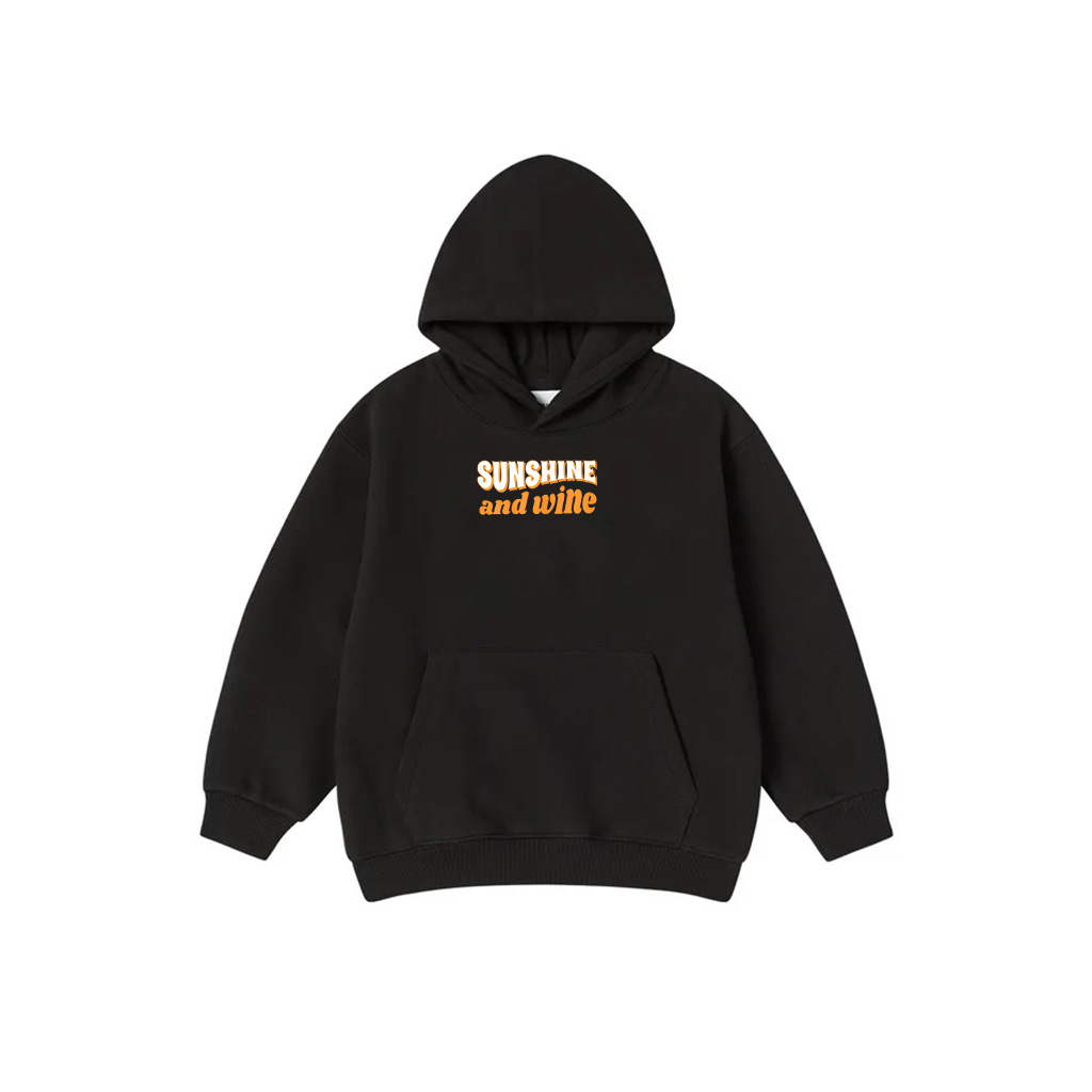 Funny Wine Sunshine Vintage Retro Drinking Hoodie