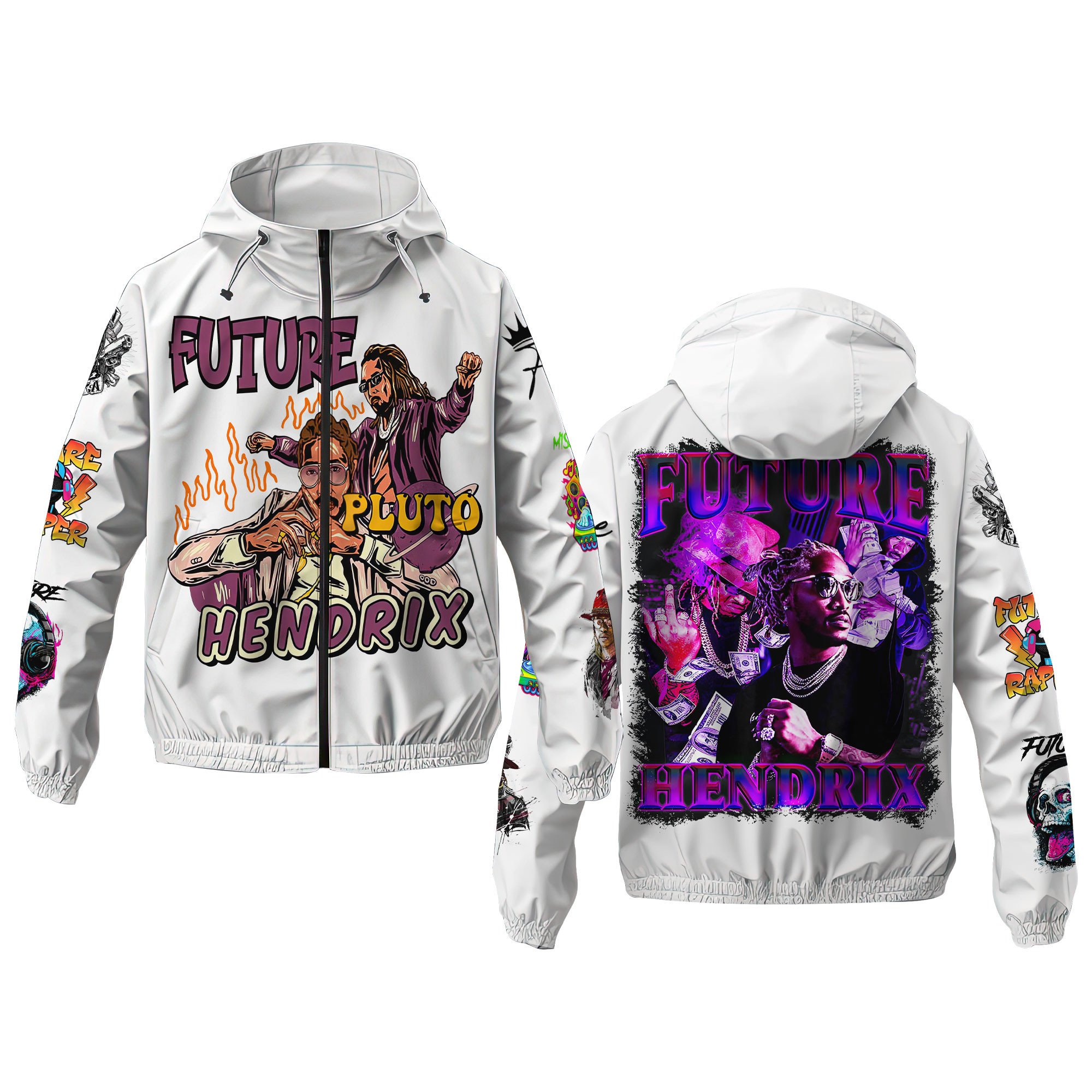 Future Music Windbreaker Outdoor Jacket