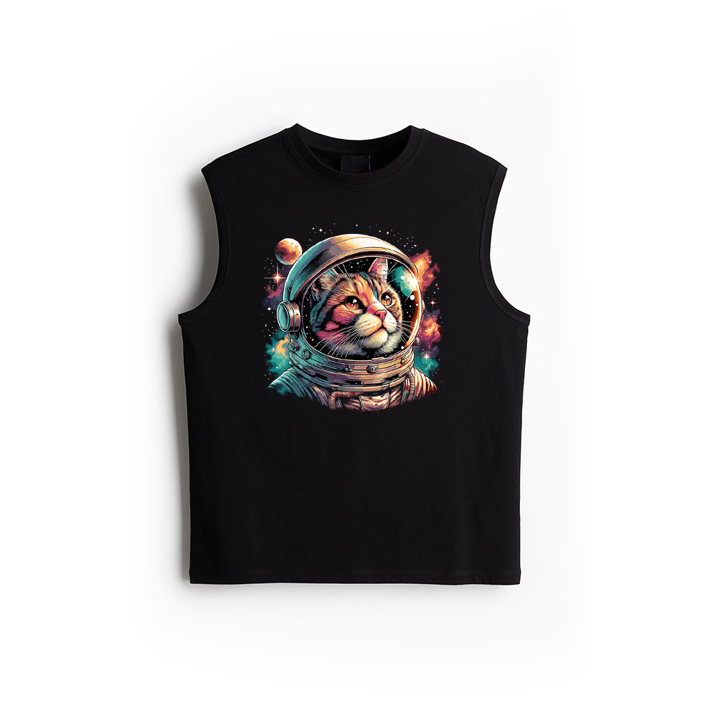 Galaxy Astronaut Cat Space Tank Top