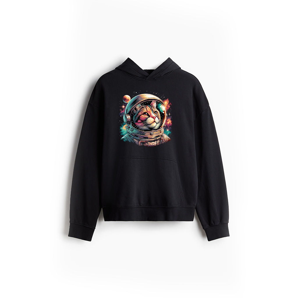 Galaxy Astronaut Cat Space Hoodie