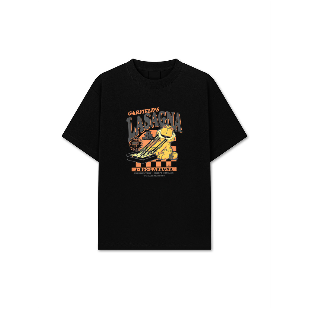 Garfield Vintage By The Slice Garfield's Lasagna Poster T-Shirt