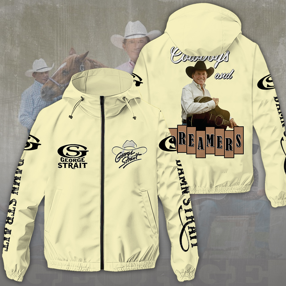 George Strait Music Style Windbreaker Jacket For Fans
