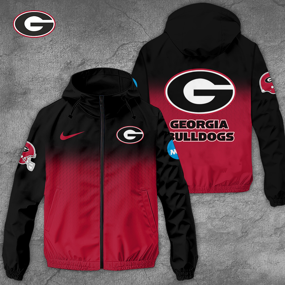 Georgia Bulldogs NCAA Style Windbreaker Jacket For Fans