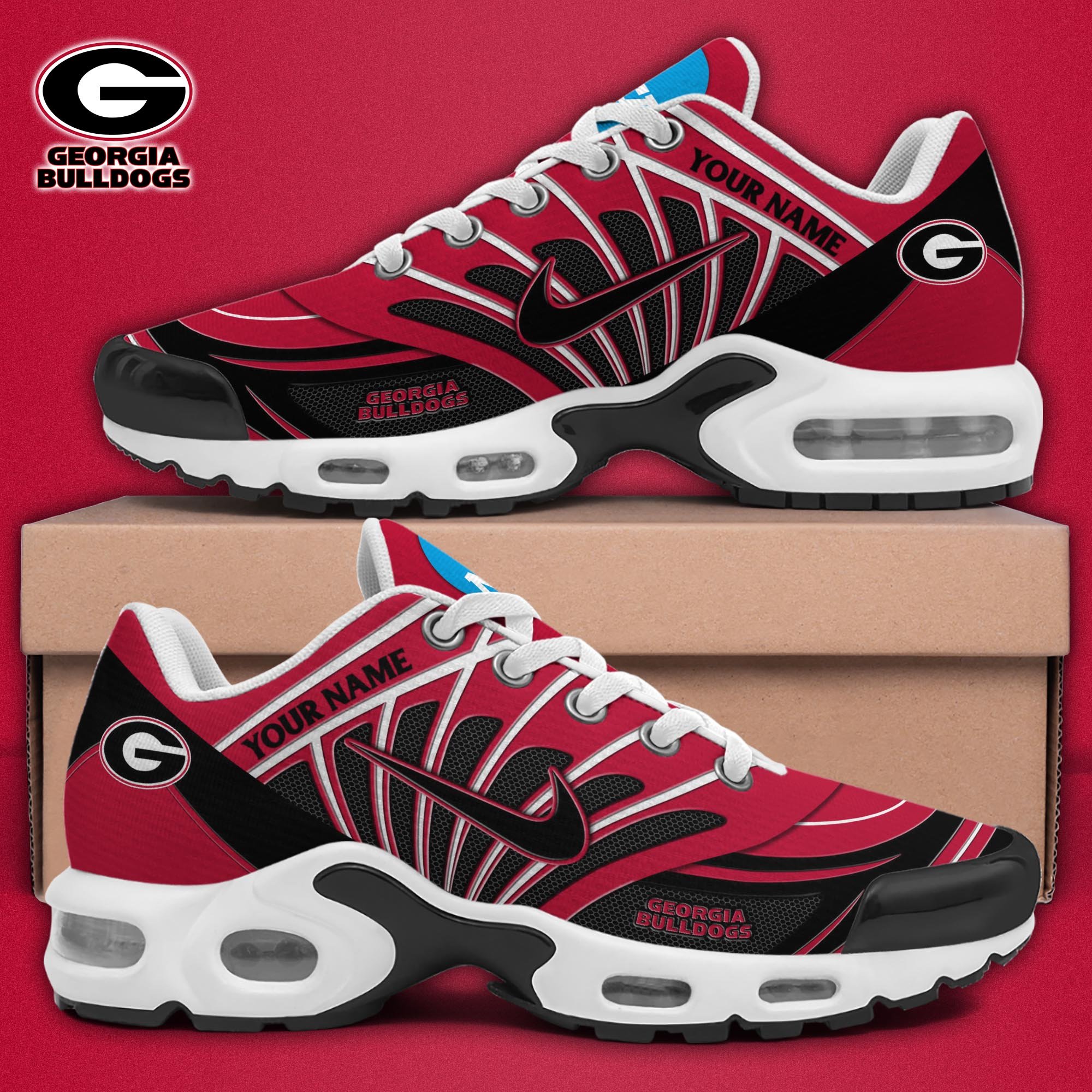 Georgia Bulldogs TN Shoes 2025 Version Custom Name, Sport Shoes For Fan, Fan Gifts