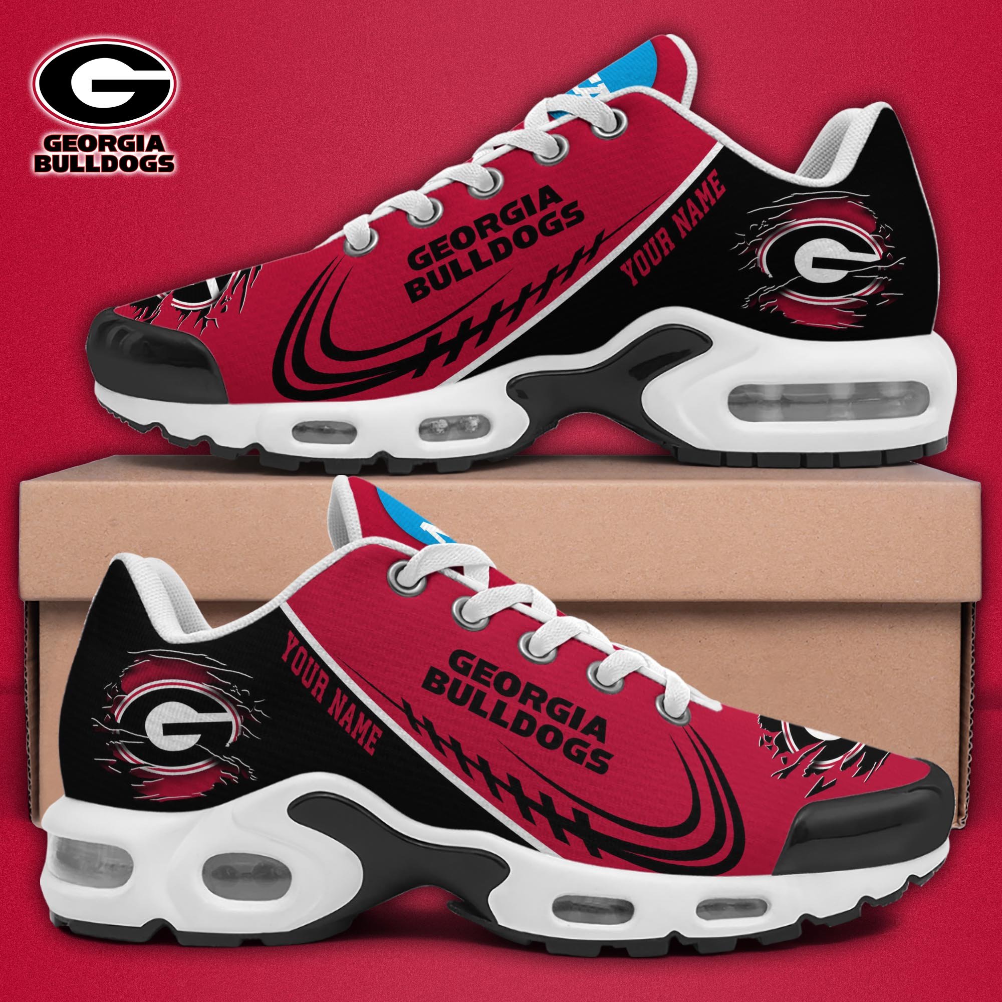Georgia Bulldogs TN Shoes 2025 Version Custom Name, Sport Shoes For Fan, Fan Gifts