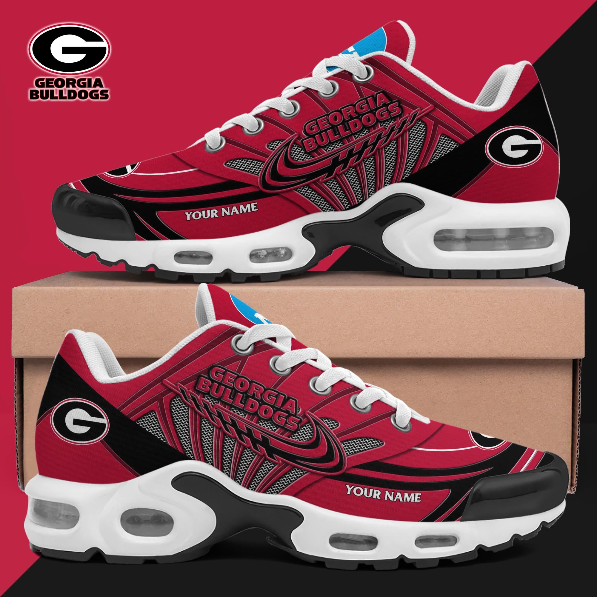 Georgia Bulldogs TN Shoes 2025 Version Custom Your Name, Shoes For Sport Fans, Gift For Fans