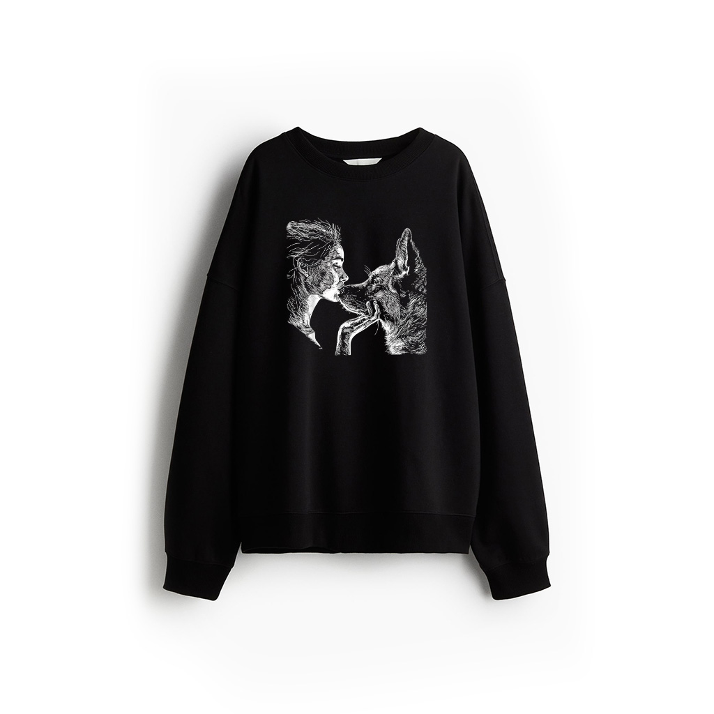 German Shepherd Mom Dog Art Lover Mother's Day Sweatshirt