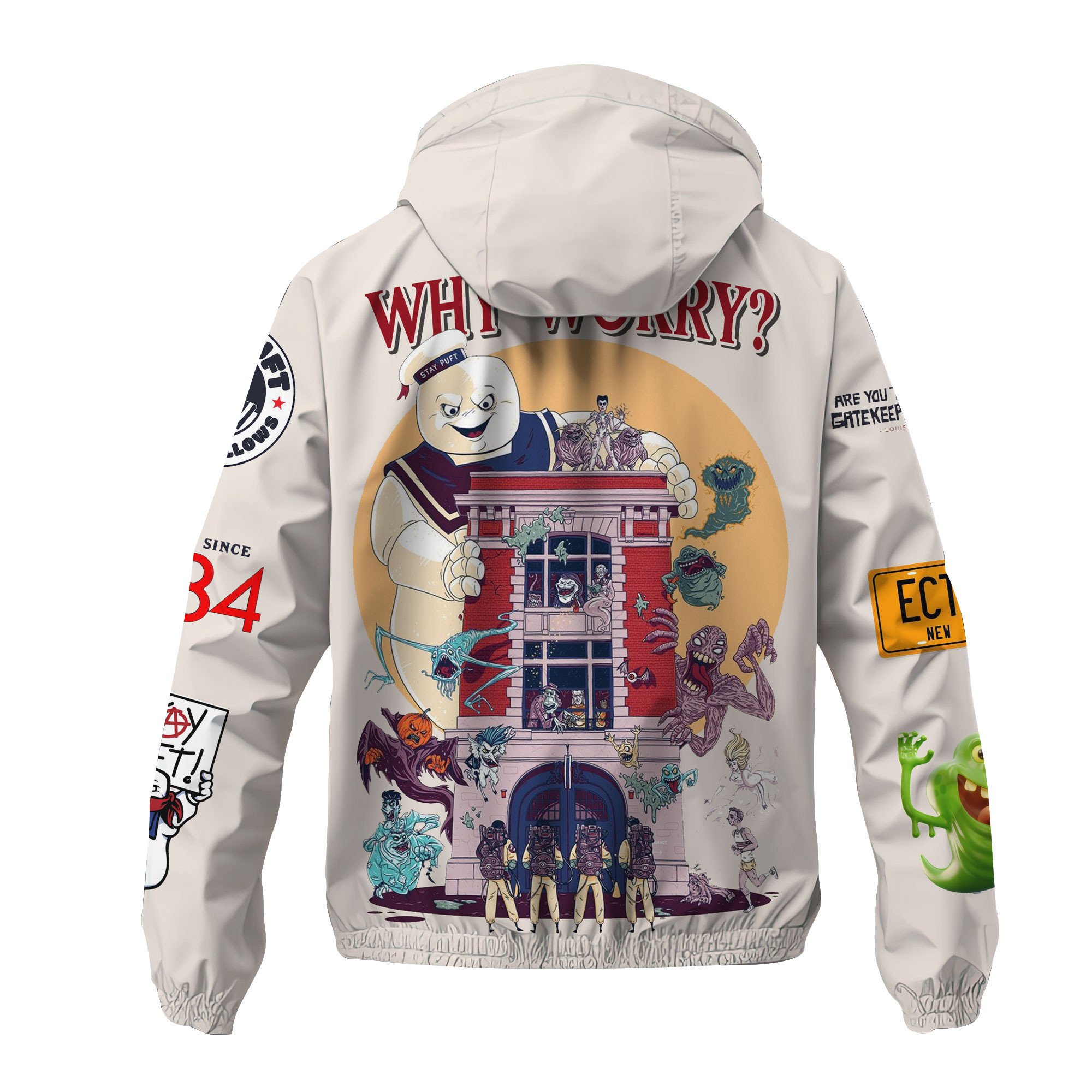 Ghostbusters Movie Windbreaker Outdoor Jacket