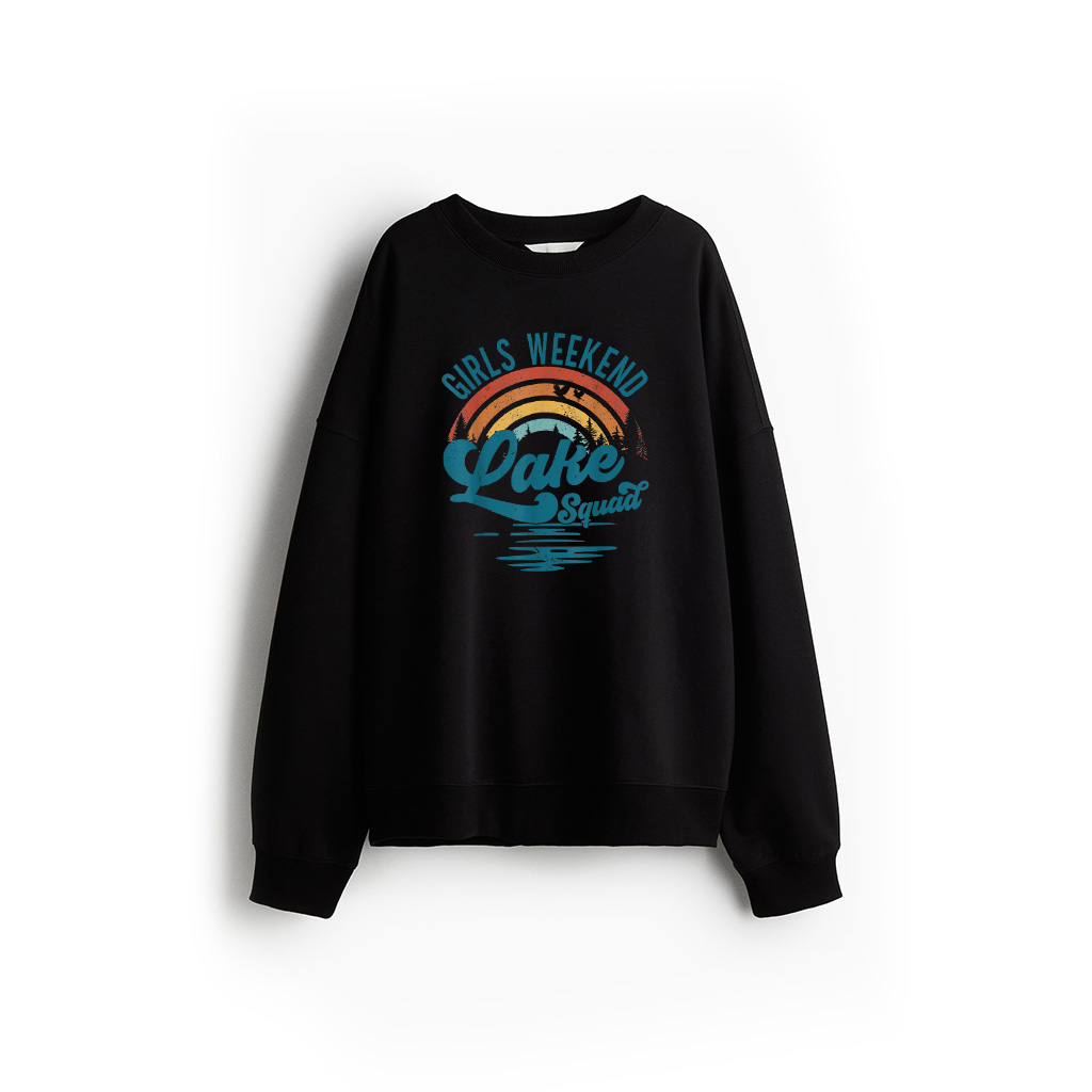 Girls Weekend Girls Trip Mother Daughter Rainbow Lake Squad Sweatshirt