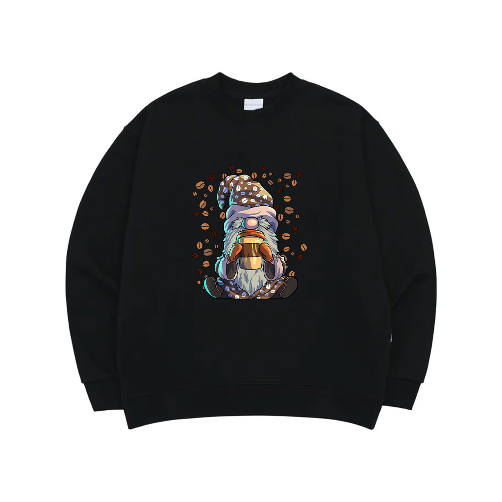Gnome Coffee Women Caf Coffeine Barista Gnome Lover Coffee Sweatshirt