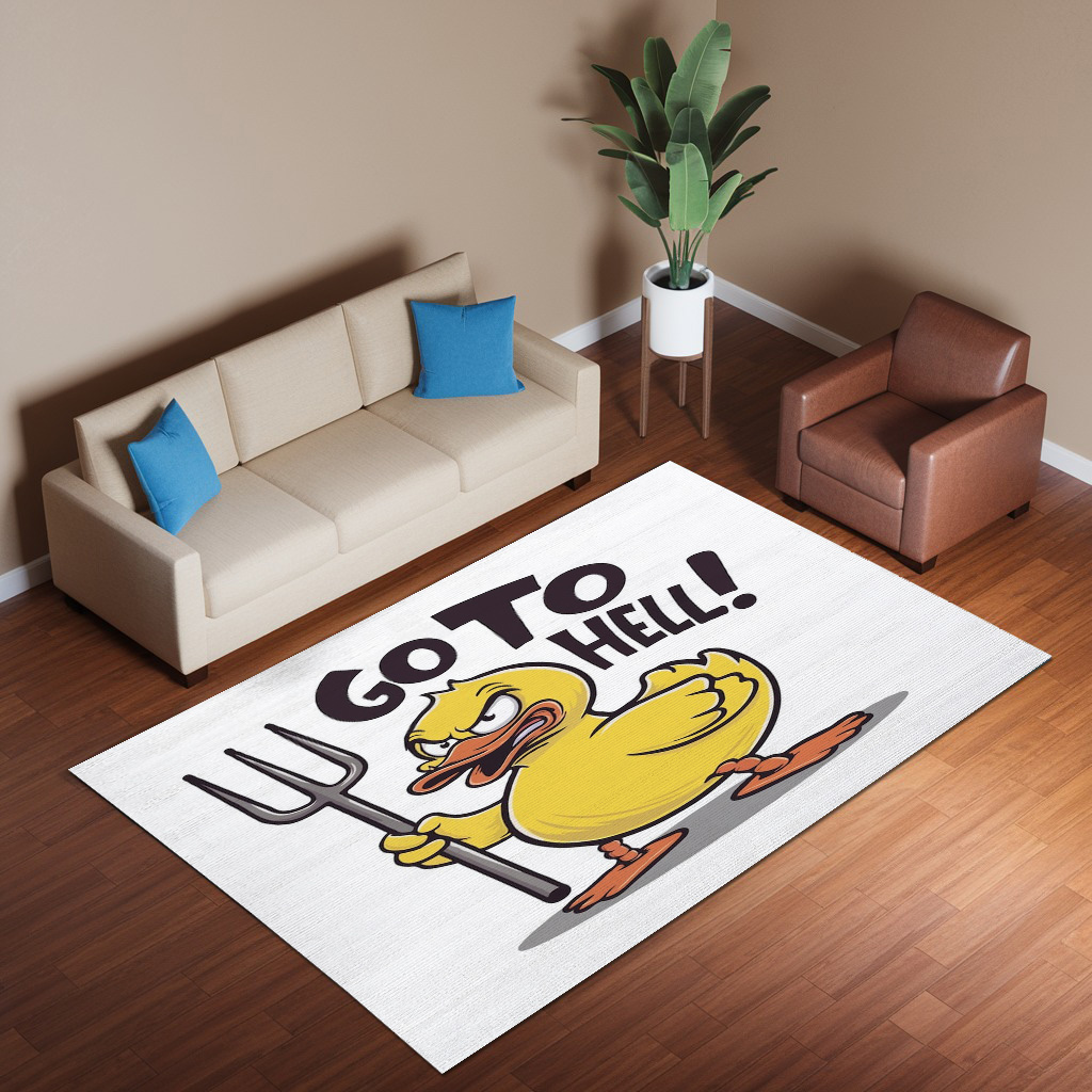 Go To Hell Rug