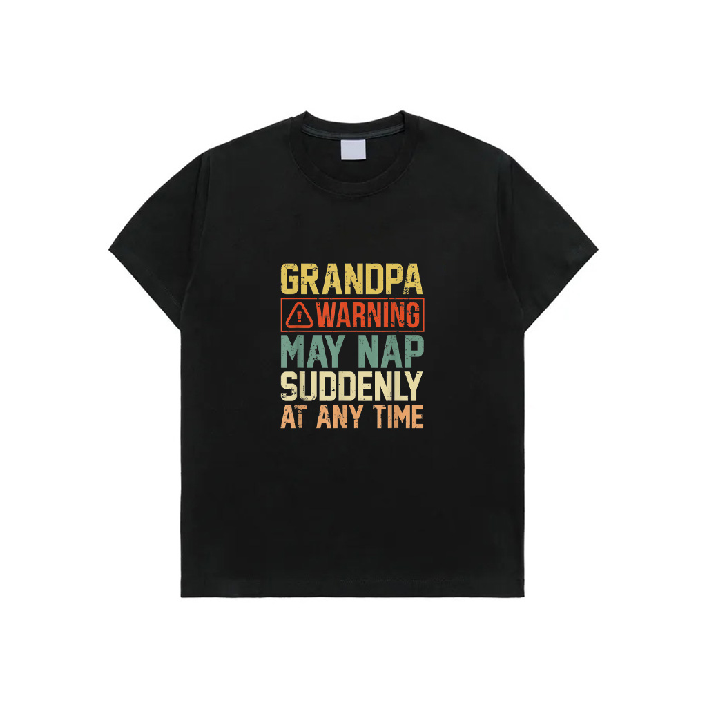 Grandpa Father's Day Gift Distressed May Nap At Any Time T-Shirt