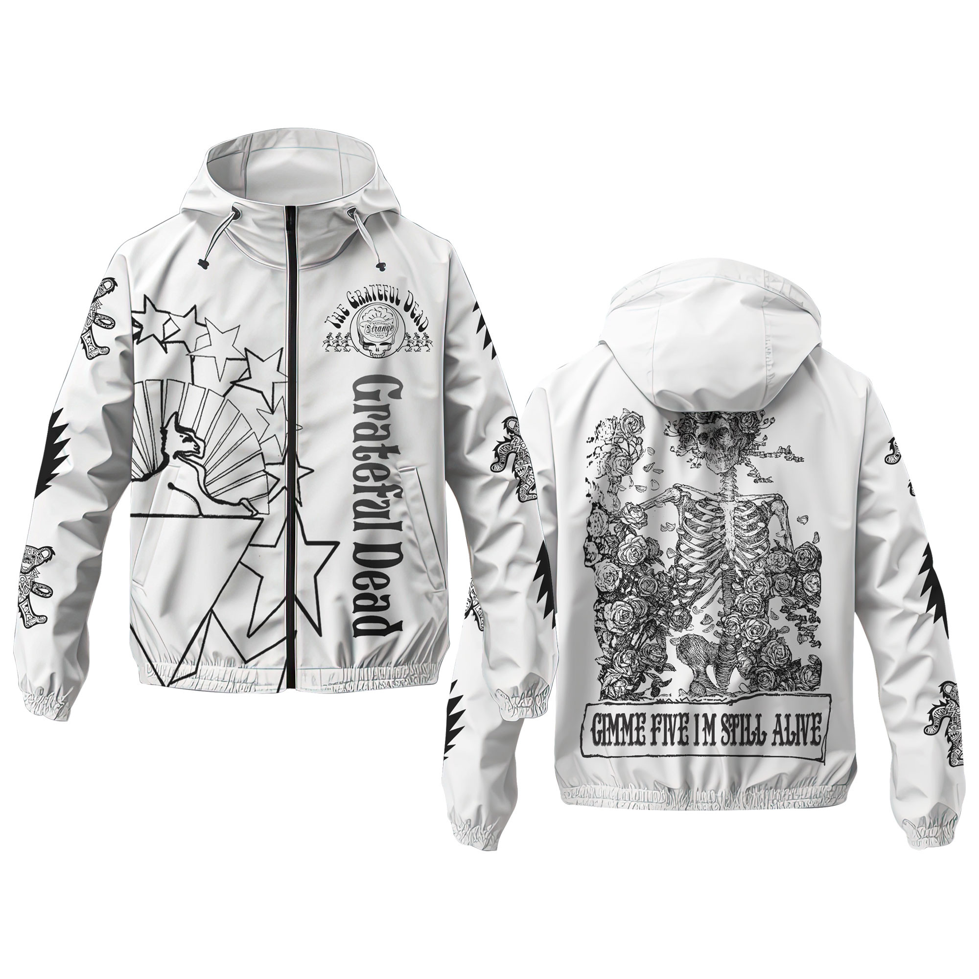 Grateful Dead Music Windbreaker Outdoor Jacket