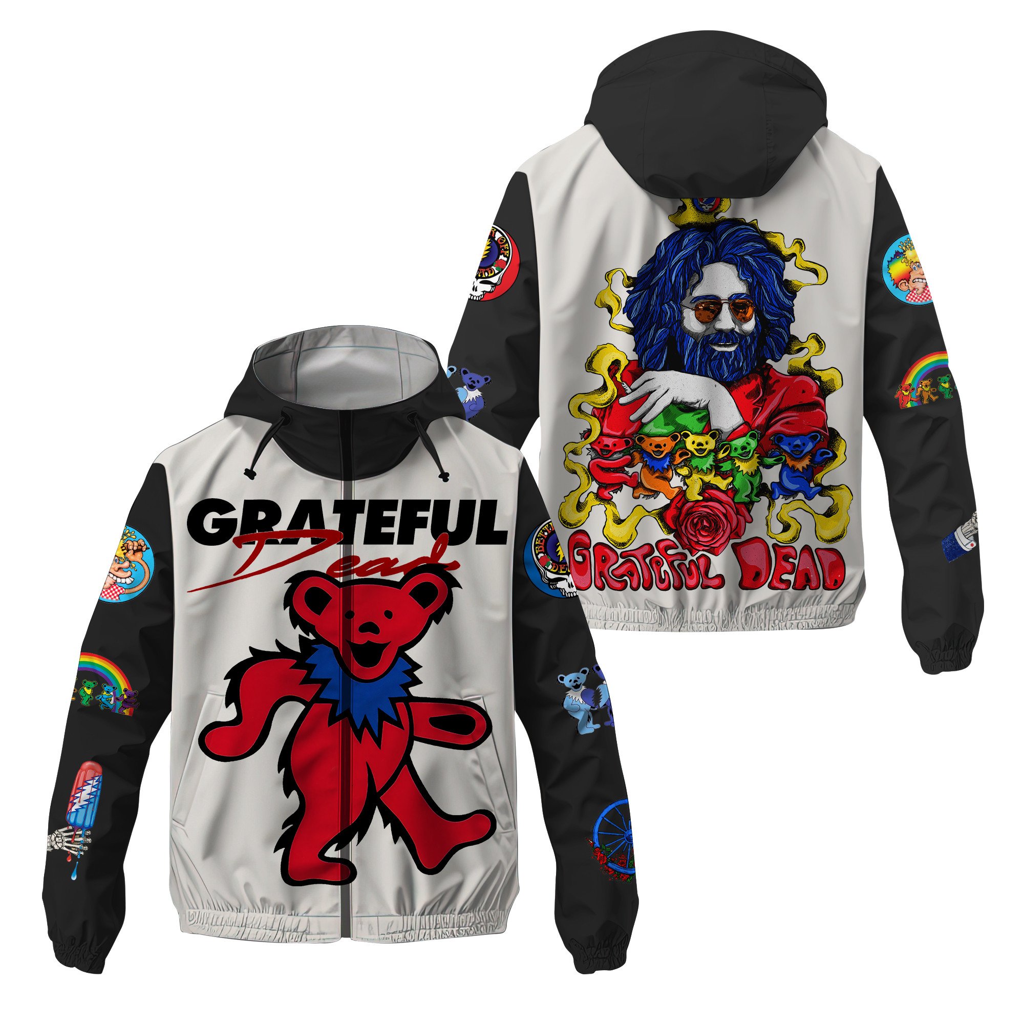 Grateful Dead Music Windbreaker Outdoor Jacket