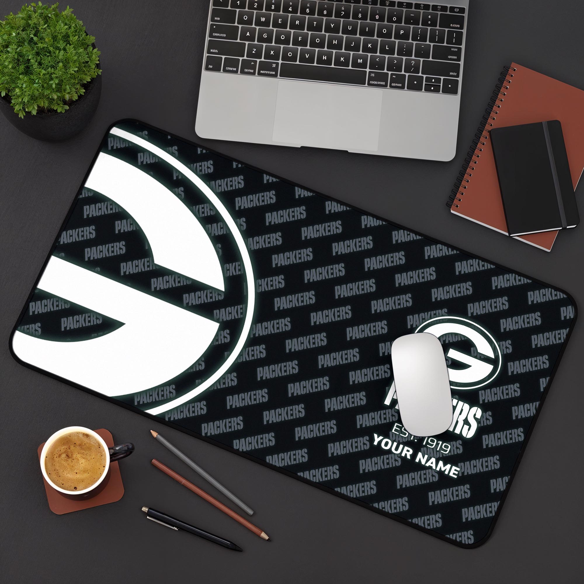 Green Bay Packers 2025 Version Mouse Pad Custom Printed, Sport Team Mouse Pad, Sport Gift For Fans