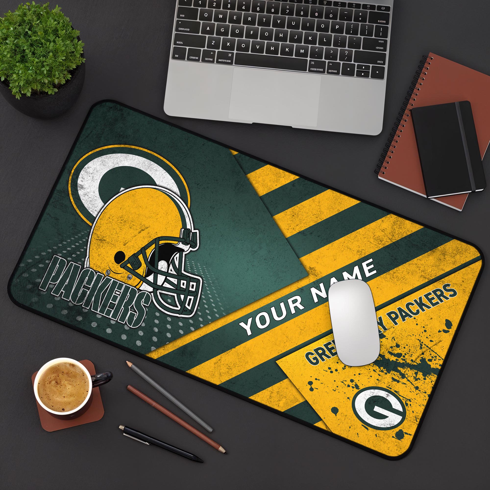 Green Bay Packers 2025 Version Mouse Pad Custom Printed, Sport Team Mouse Pad, Sport Gift For Fans