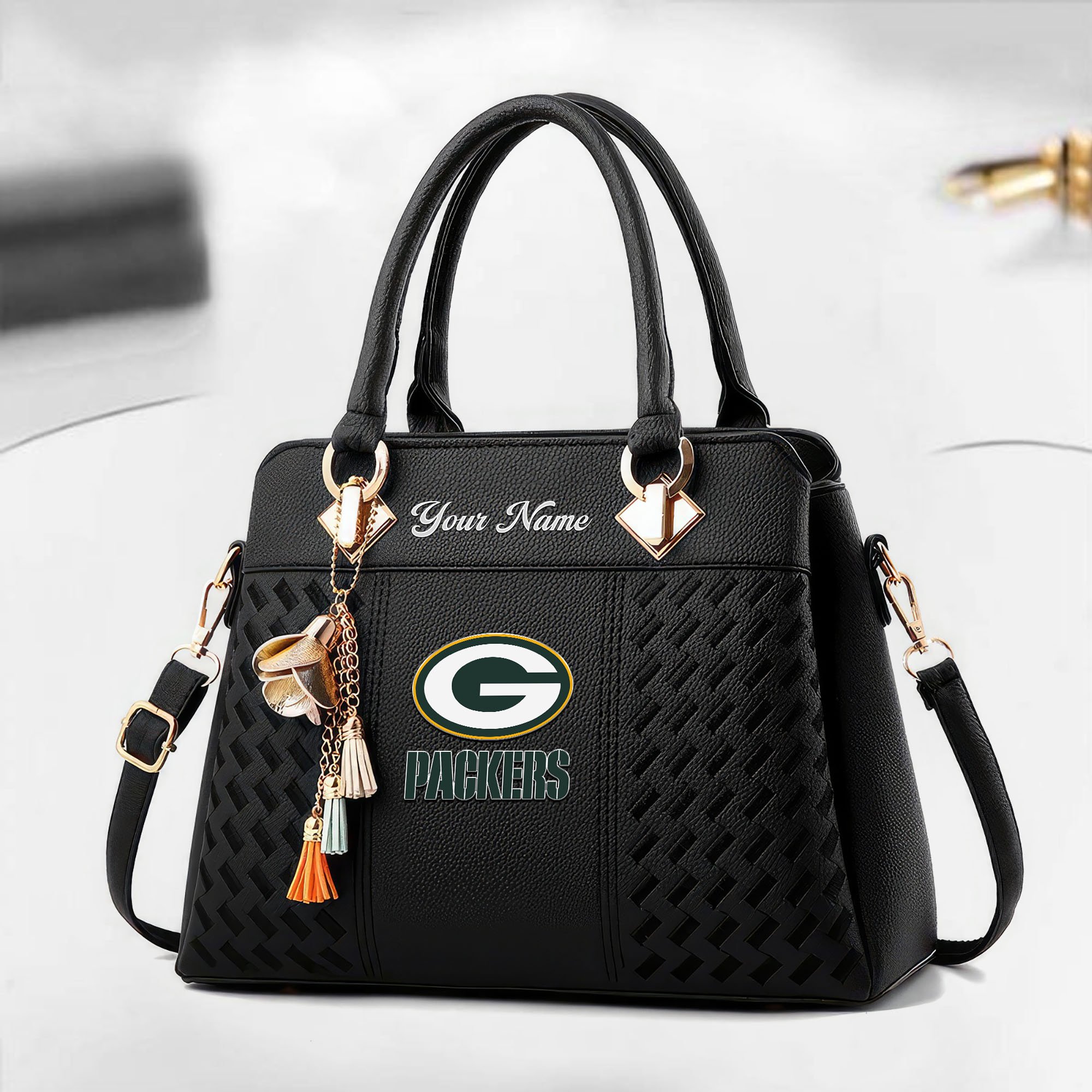 Green Bay Packers Custom Deluxe Handbag For Women Custom Your Name 2025 Versions, Sport Deluxe Handbag