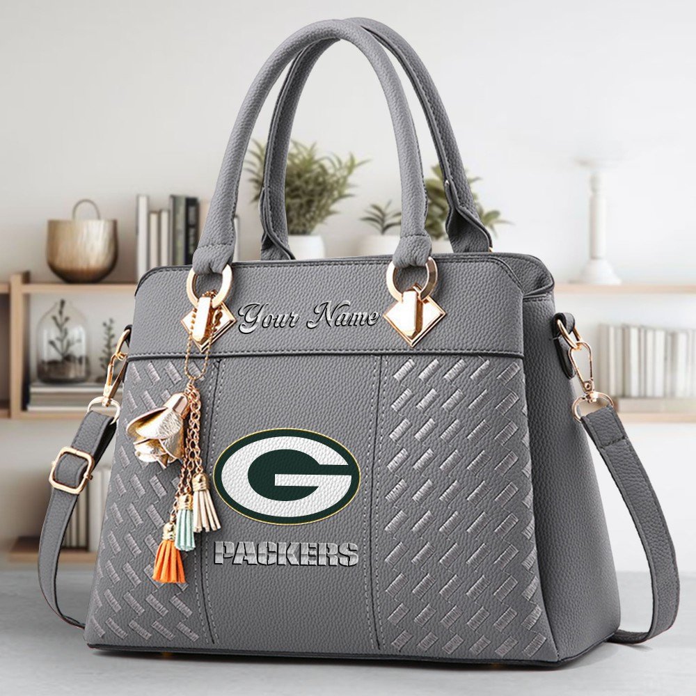 Green Bay Packers Deluxe Handbag For Women Custom Name 2025 Versions, Sport Deluxe Handbag