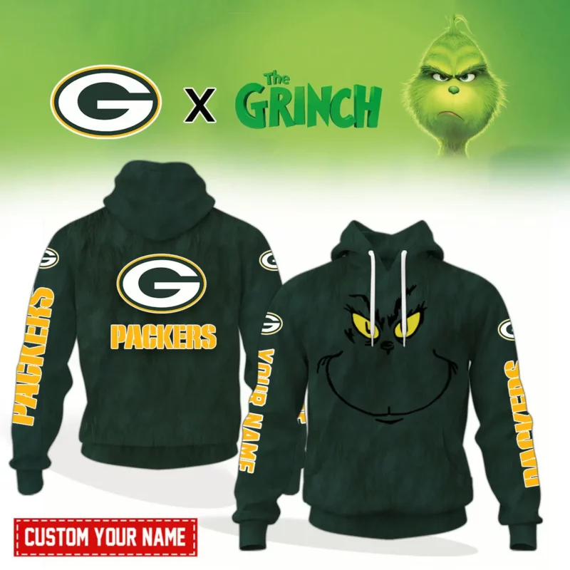 Green Bay Packers NFL Funny Grinch Christmas Hoodie Gift For Fans CWL1105