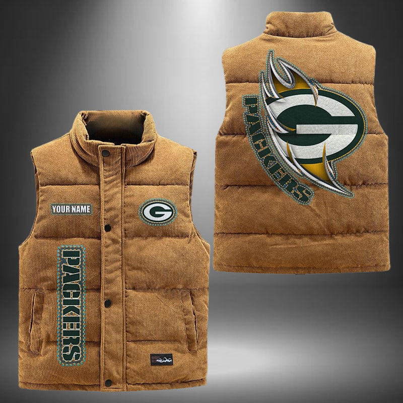 Green Bay Packers NFL Personalized Puffer Jacket For Fan