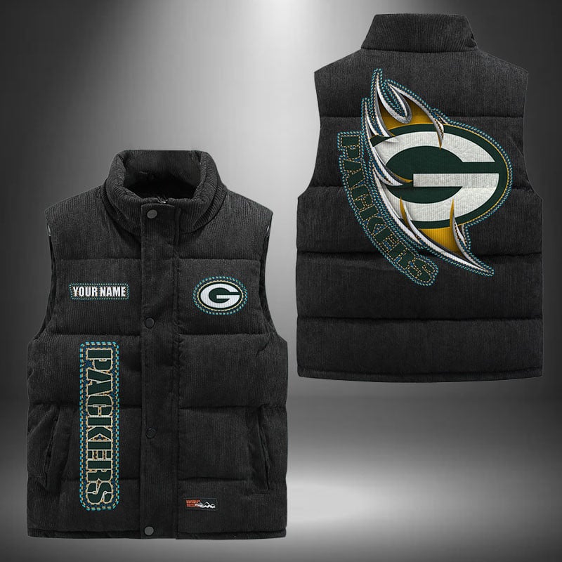Green Bay Packers NFL Personalized Puffer Jacket For Fan