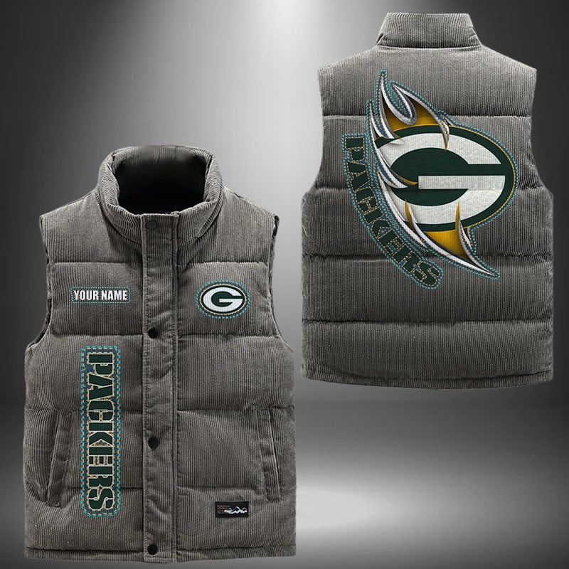 Green Bay Packers NFL Personalized Puffer Jacket For Fan