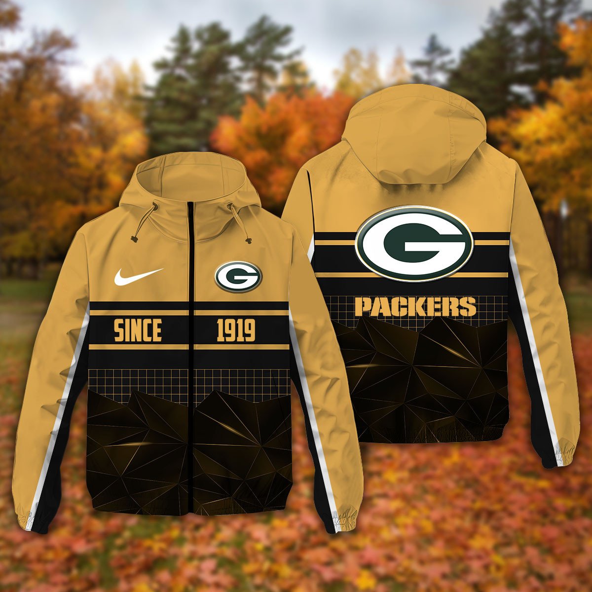 Green Bay Packers NFL Personalized Windbreaker Jacket For Fan