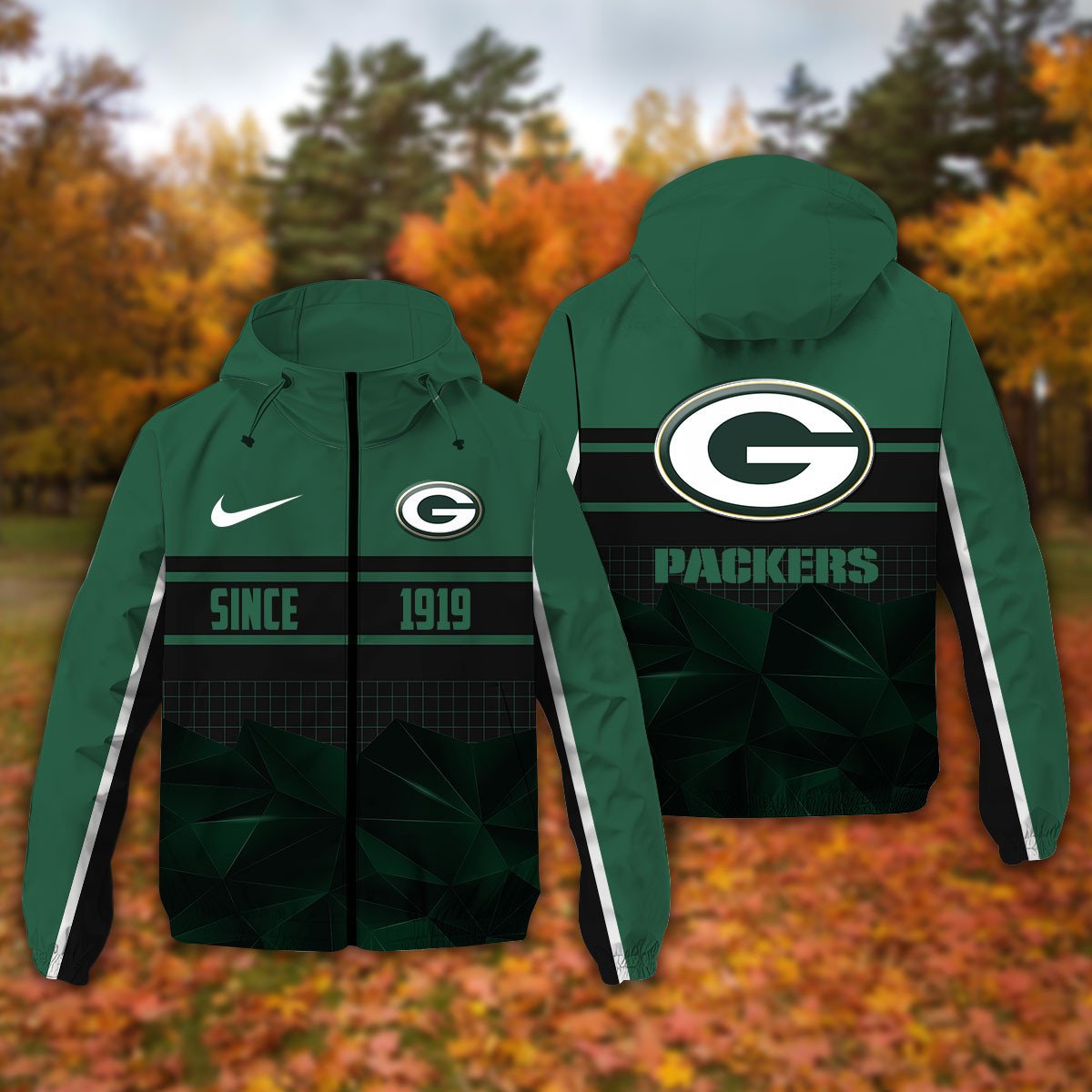 Green Bay Packers NFL Personalized Windbreaker Jacket For Fan