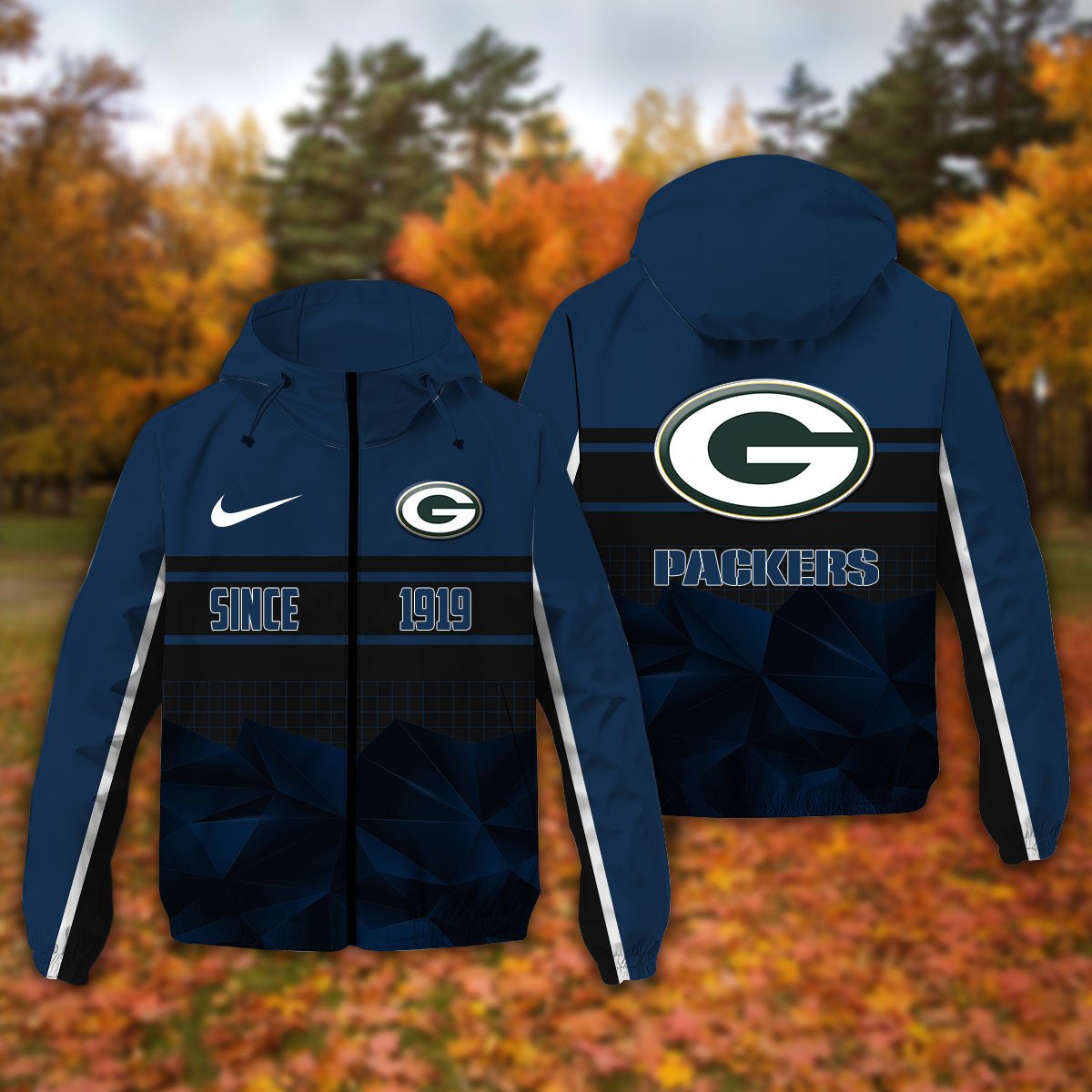 Green Bay Packers NFL Personalized Windbreaker Jacket For Fan