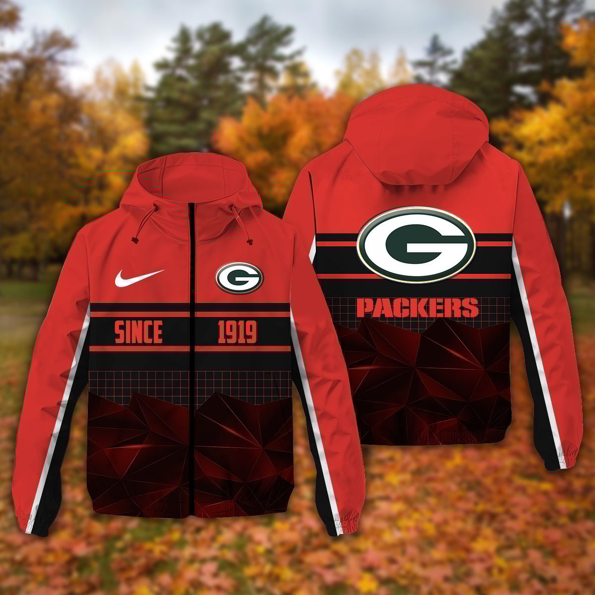 Green Bay Packers NFL Personalized Windbreaker Jacket For Fan