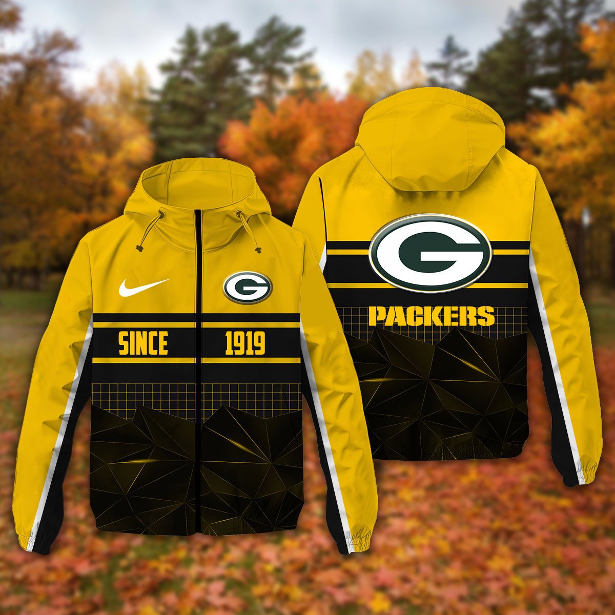 Green Bay Packers NFL Personalized Windbreaker Jacket For Fan